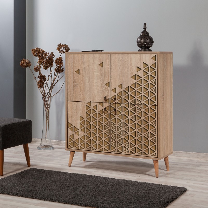 4042_0-800x800 Έπιπλο εισόδου παπουτσοθήκη Mente 95x36x111cm μελαμίνη ed4042 - Image 1