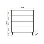 Έπιπλο εισόδου παπουτσοθήκη Mente 95x36x111cm μελαμίνη ed4042 - Image 2