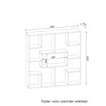 Βιβλιοθήκη Optimist άσπρο μελαμίνη 120x22x123 6εκ ed4068 - Image 2