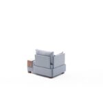 Πολυθρόνα Fly Left μπλε χρώμα 100x80x75cm ed4079 - Image 3