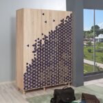 Ντουλάπα ρούχων Mode τρίφυλλη 135x52x192cm μελαμίνη oak ed4084
