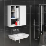 Ντουλάπι μπάνιου Secret λευκό χρώμα μελαμίνη 60x22x63 6cm ed4089