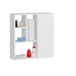 Ντουλάπι μπάνιου Secret λευκό χρώμα μελαμίνη 60x22x63 6cm ed4089 - Image 4