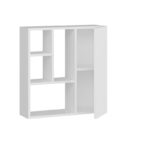 Ντουλάπι μπάνιου Secret λευκό χρώμα μελαμίνη 60x22x63 6cm ed4089 - Image 3