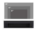 Έπιπλο τηλεόρασης Lucio μαύρο 120x30x30cm ed4130 - Image 3