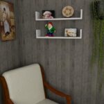 Ραφιέρα Iris άσπρο μελαμίνη 63x14 5x14 5εκ ed4142 - Image 4