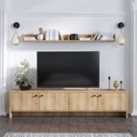 Έπιπλο τηλεόρασης Tessa 180x35x40cm μελαμίνη ed4153