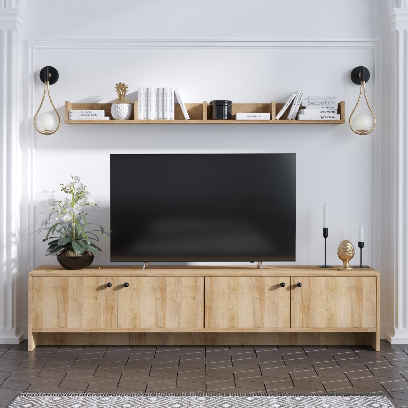 4153_0-800x800 Έπιπλο τηλεόρασης Tessa 180x35x40cm μελαμίνη ed4153 - Image 1