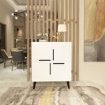 Ντουλάπι Makro λευκή μελαμίνη 70x35x90cm ed4157