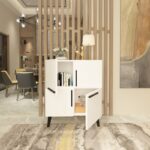 Ντουλάπι Makro λευκή μελαμίνη 70x35x90cm ed4157 - Image 4