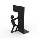 Μεταλλικό στήριγμα βιβλίων Adam 20x7x14cm ed4159 - Image 2