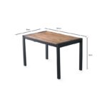 Τραπεζαρία Silva atlantic pine μελαμίνη 120x74x75εκ ed415 - Image 2