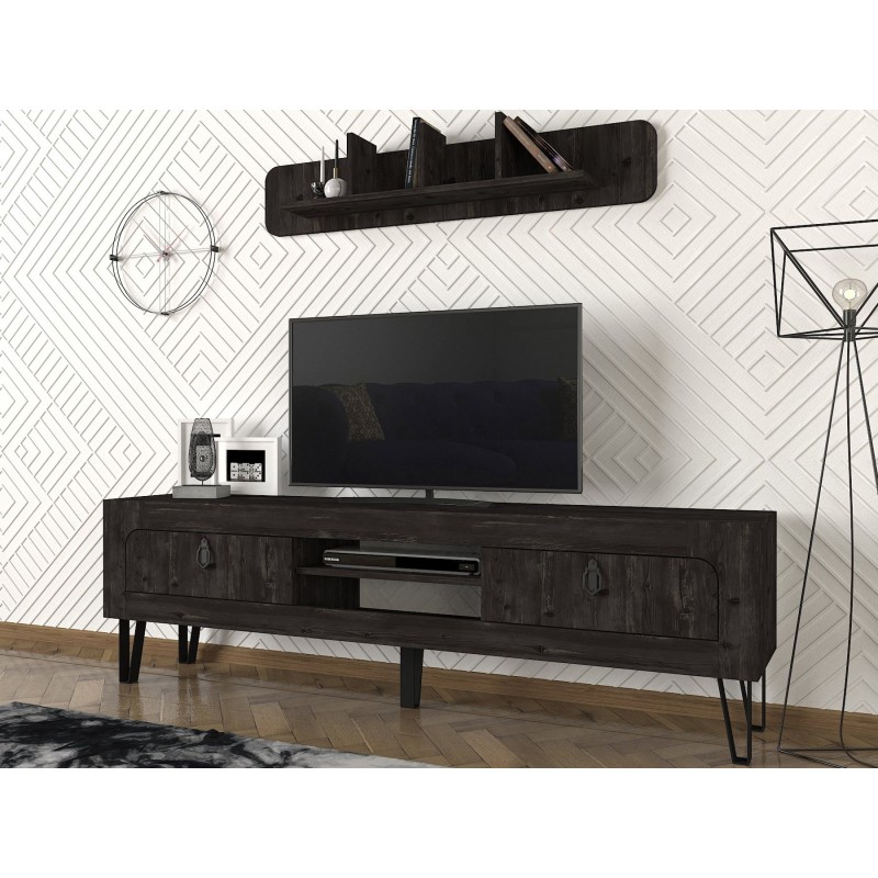 4171_0-800x800 Έπιπλο tv Ortigia 180x29 5x55cm μελαμίνη μέταλλο ed4171 - Image 1