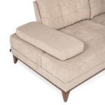 Καναπές τριθέσιος Sonya 220x104x86cm ξύλο ύφασμα κρεμ ed4179 - Image 5