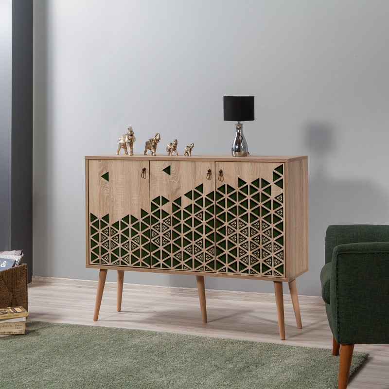 4196_0-800x800 Μπουφέ Mente 2 SONOMA OAK ΜΕΛΑΜΙΝΗ 120x36xH90cm ed4196 - Image 1