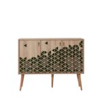 Μπουφέ Mente 2 SONOMA OAK ΜΕΛΑΜΙΝΗ 120x36xH90cm ed4196 - Image 5