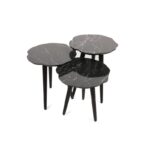 Βοηθητικά τραπεζάκια σαλονιού Loop μαύρη μελαμίνη 41x39x47cm ed4200 - Image 5