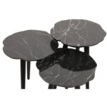 Βοηθητικά τραπεζάκια σαλονιού Loop μαύρη μελαμίνη 41x39x47cm ed4200 - Image 4