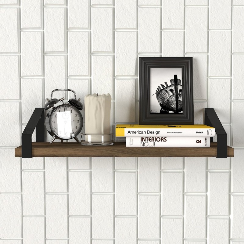 4201_0-800x800 Ραφιέρα Artigo καρυδί μελαμίνη μεταλλικός σκελετός 45x14 5x10εκ ed4201 - Image 1