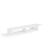 Έπιπλο τηλεόρασης Lucio λευκό 141x30x18cm ed4212 - Image 3