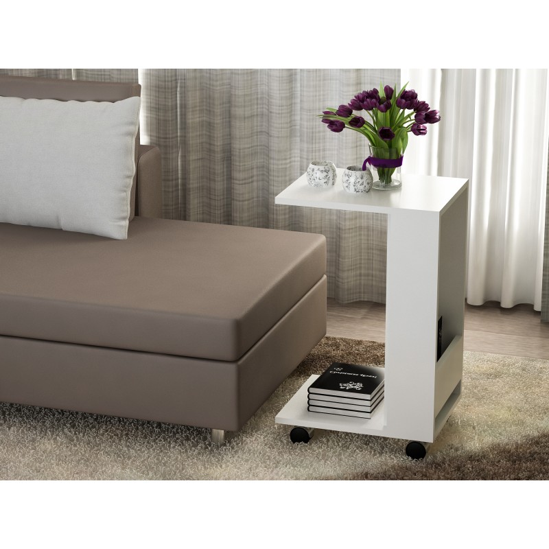 4225_0-800x800 Βοηθητικό τραπεζάκι Desertο άσπρο 45x34 8x67 2cm ed4225 - Image 1