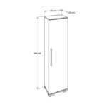 Ντουλάπι Aid άσπρο μελαμίνη 45x32x169εκ ed4242 - Image 2