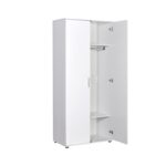 Ντουλάπα Sesami άσπρη μελαμίνη 80x47x187cm ed4243 - Image 4