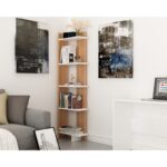 Βιβλιοθήκη Alis άσπρο τικ μελαμίνη 45x22x170εκ ed4246