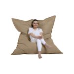 Πουφ Giant Cushion 140x180 αδιάβροχο ύφασμα Mink ed4254