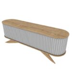 Έπιπλο τηλεόρασης Storari Sapphire λευκό 180x43x60cm ed4263 - Image 3