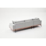 Γωνιακός καναπές Liva Left γκρι 287x171cm ed4273 - Image 5