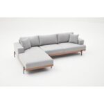 Γωνιακός καναπές Liva Left γκρι 287x171cm ed4273 - Image 4