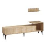 Έπιπλο τηλεόρασης Orela 180x35x65cm μελαμίνη ed4286 - Image 4