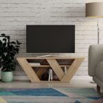 Έπιπλο τηλεόρασης Farfalla oak χρώμα 110x30x40cm ed429 - Image 2