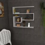 Ραφιέρα Confier άσπρο μελαμίνη 90x22x87εκ ed4312