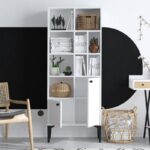 Βιβλιοθήκη Regulus άσπρο μελαμίνη 60x30x175εκ ed4321 - Image 5