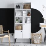 Βιβλιοθήκη Regulus άσπρο μελαμίνη 60x30x175εκ ed4321 - Image 4