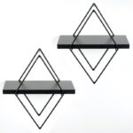 Ραφιέρα Crorl μαύρο μέταλλο 40x31x15εκ ed4323 - Image 3