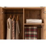 Ντουλάπα Dynamic μελαμίνη μέταλλο atlantic pine 104x52x225cm ed4326 - Image 5