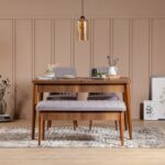 Αποθηκευτικό σκαμπώ Vina Soho καρυδί μελαμίνη 110x40x51cm ed4336 - Image 4