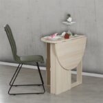 Αναδιπλούμενο τραπέζι Middle Oak χρώμα 90x45x77cm ed4350 - Image 5