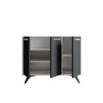 Μπουφές Piffali άσπρο ανθρακί μελαμίνη 100x35x82εκ ed4356 - Image 3