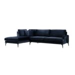 Γωνιακός καναπές Papiro 283x180cm Navy Blue ed436 - Image 4