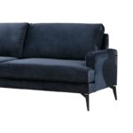 Γωνιακός καναπές Papiro 283x180cm Navy Blue ed436 - Image 3