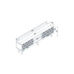 Έπιπλο tv Scintillio μελαμίνη καρυδί 180x29 5x48 6cm ed4392 - Image 2