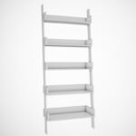 Βιβλιοθήκη ραφιέρα Only άσπρο χρώμα μελαμίνη 80x32x195cm ed4414 - Image 3