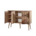 Μπουφέ Mente SONOMA OAK ΜΕΛΑΜΙΝΗ 120x36xH90cm ed4417 - Image 3