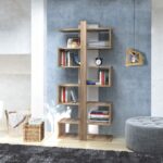 Βιβλιοθ΄΄ηκη Dor δρυς μελαμίνη 78x29 5x170εκ ed4422