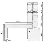 Γραφείο Faccio μελαμίνη 150x40x72cm ed4428 - Image 4