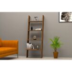 Ράφι Solid καρυδί μελαμίνη 56x30x150cm ed4439